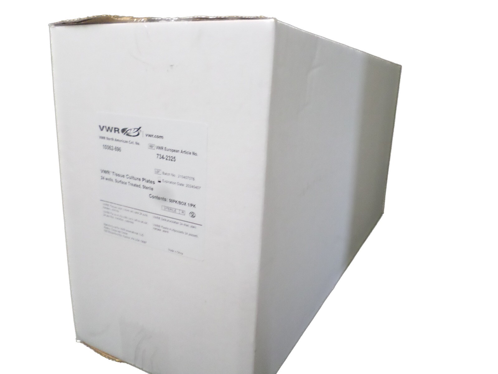 VWR 24-Well Surface Treated Sterile Cell Culture Plates 10062-896 (50/pk)