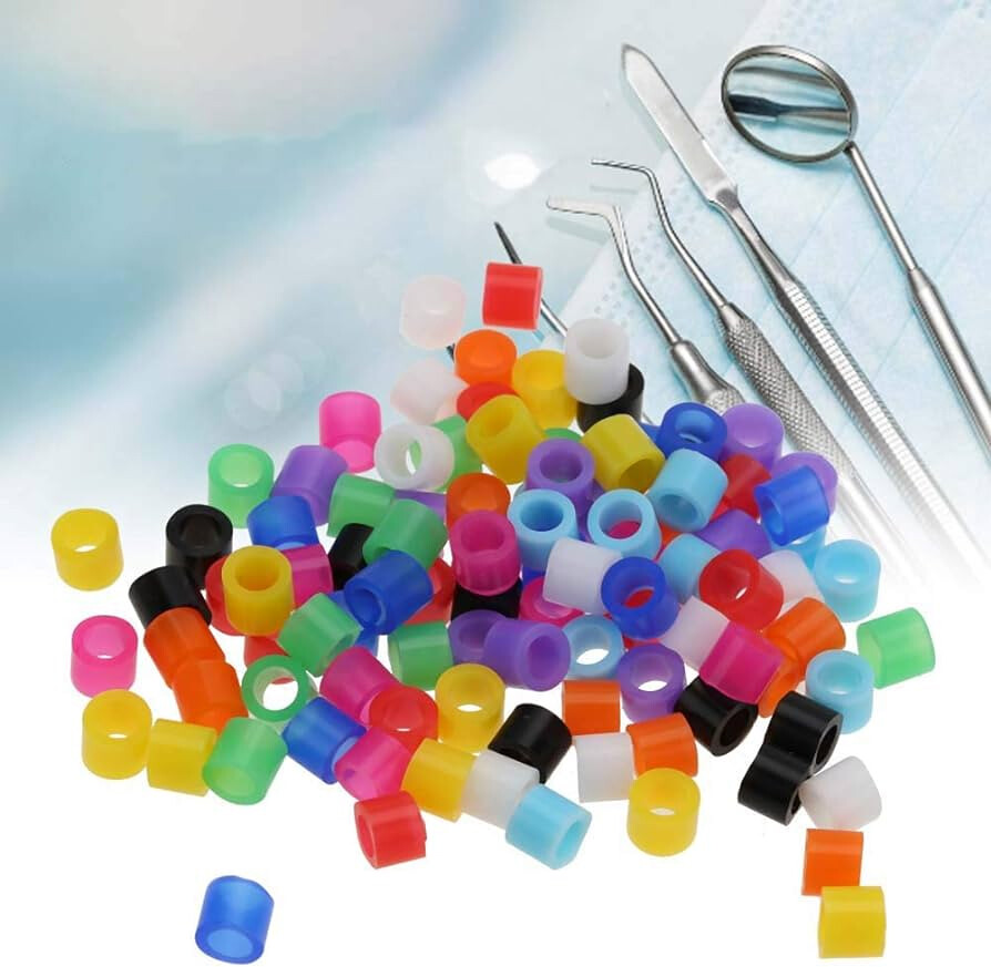 up to 300 Color Code Rings for Dental Instruments Ortho Circle Organize Lab