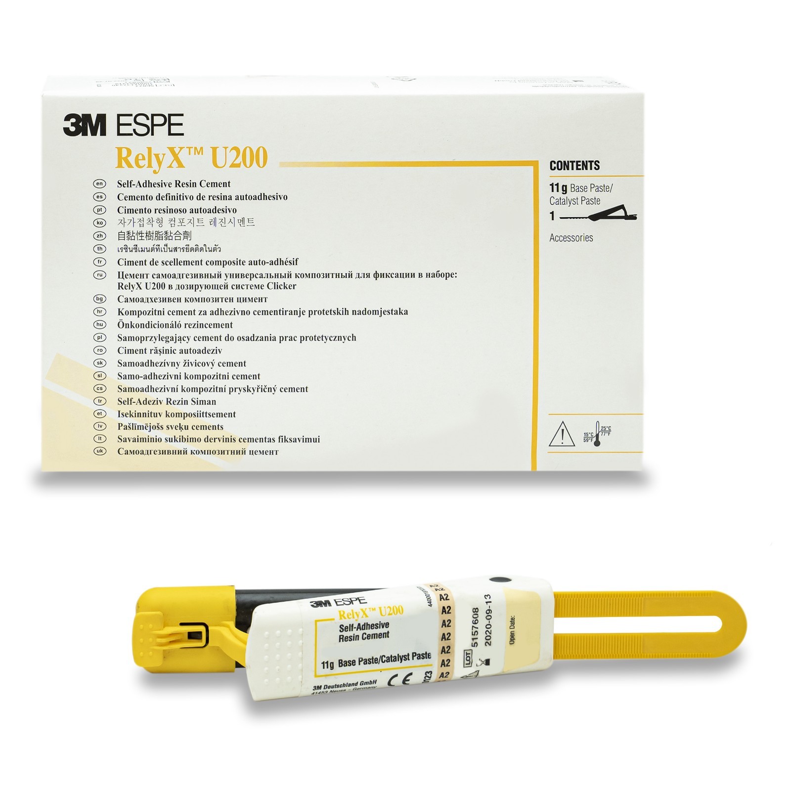 3M ESPPE Relyxx U200 Self-Adhesive Resin Cement Shade TR (Free Ship)