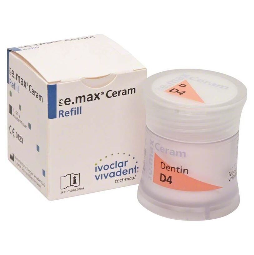 *1-Piece* Ivoclar Vivadent IPS e.max Ceram D4/TI 1 Dentin 20g Refill 596973