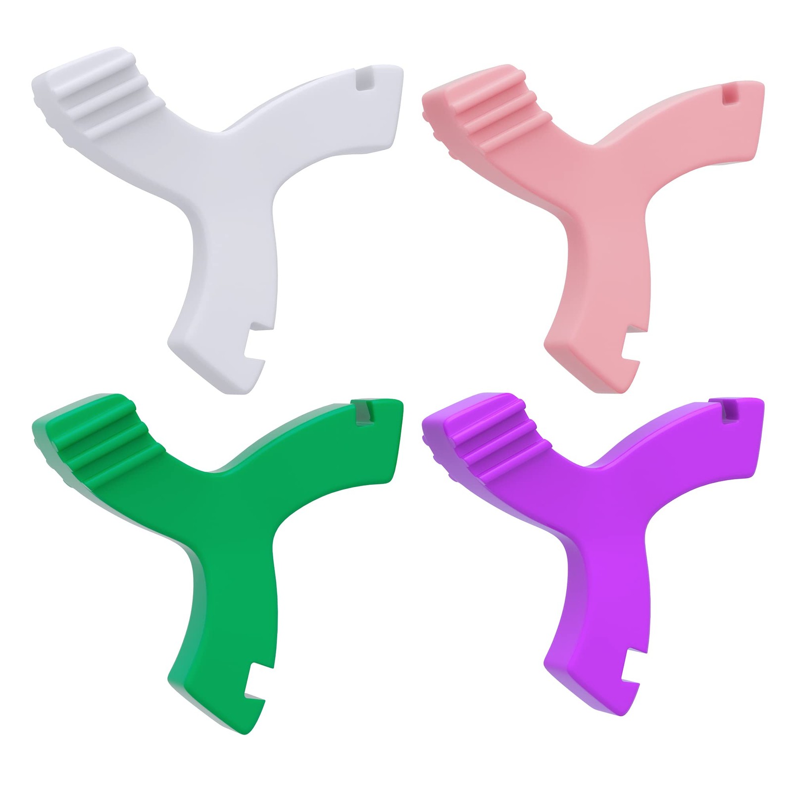 Chewies for Invisalign Aligner, DLENP 4 PCS White, green, purple, pink