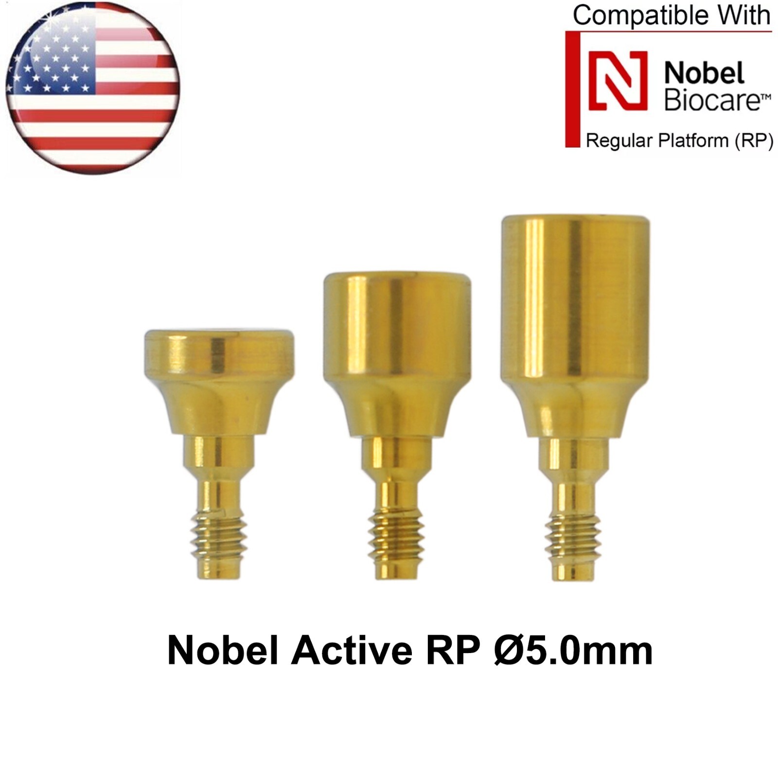 US Fit Nobel Active Healing Abutment NP/RP Impression Coping Closed/Open Tray