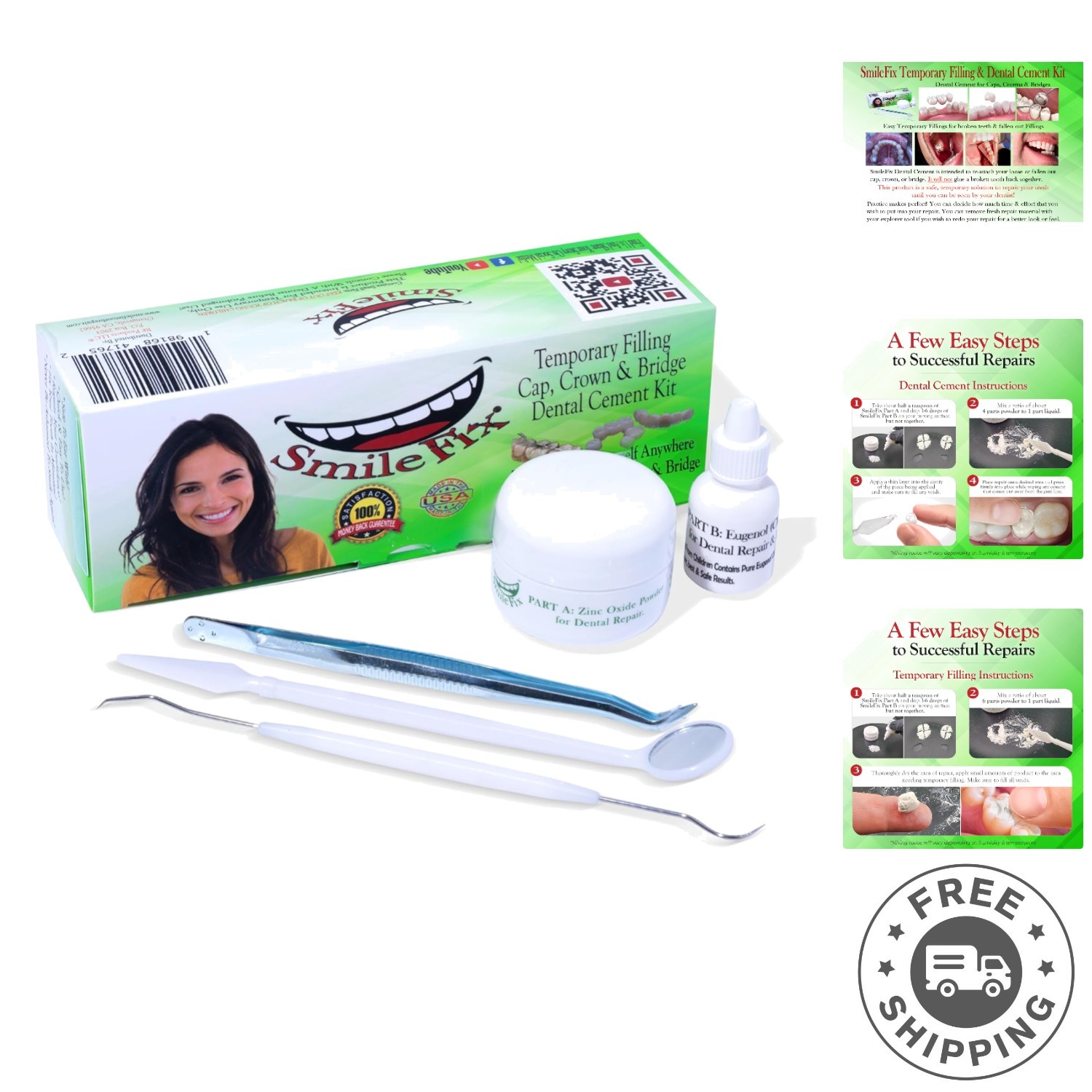 Home Dental Repair Kit for Crowns, Bridges & Fillings – Quick and Easy Solution!