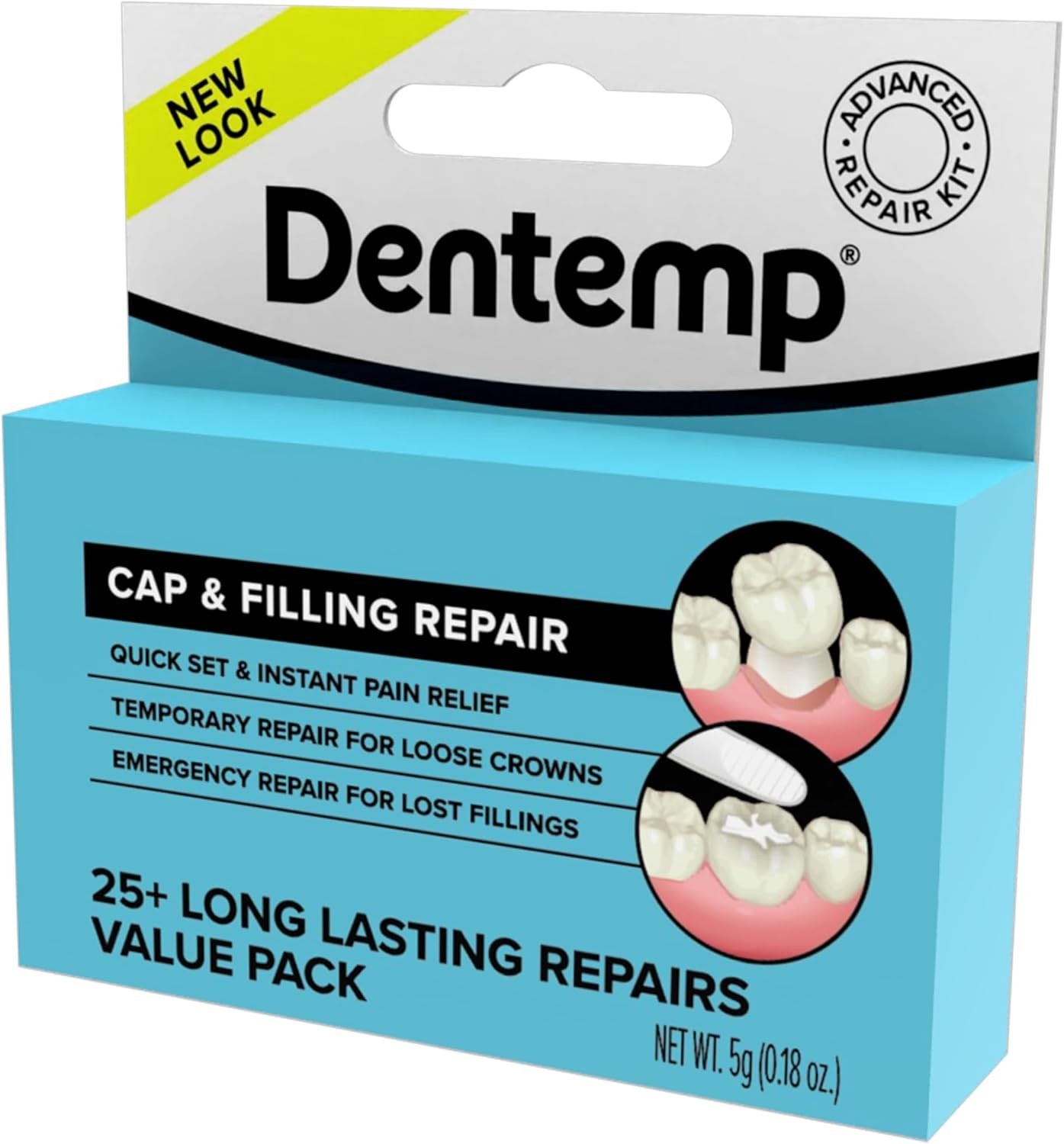 Maximum Strength Dental Repair Kit – Instant Pain Relief for Lost Fillings