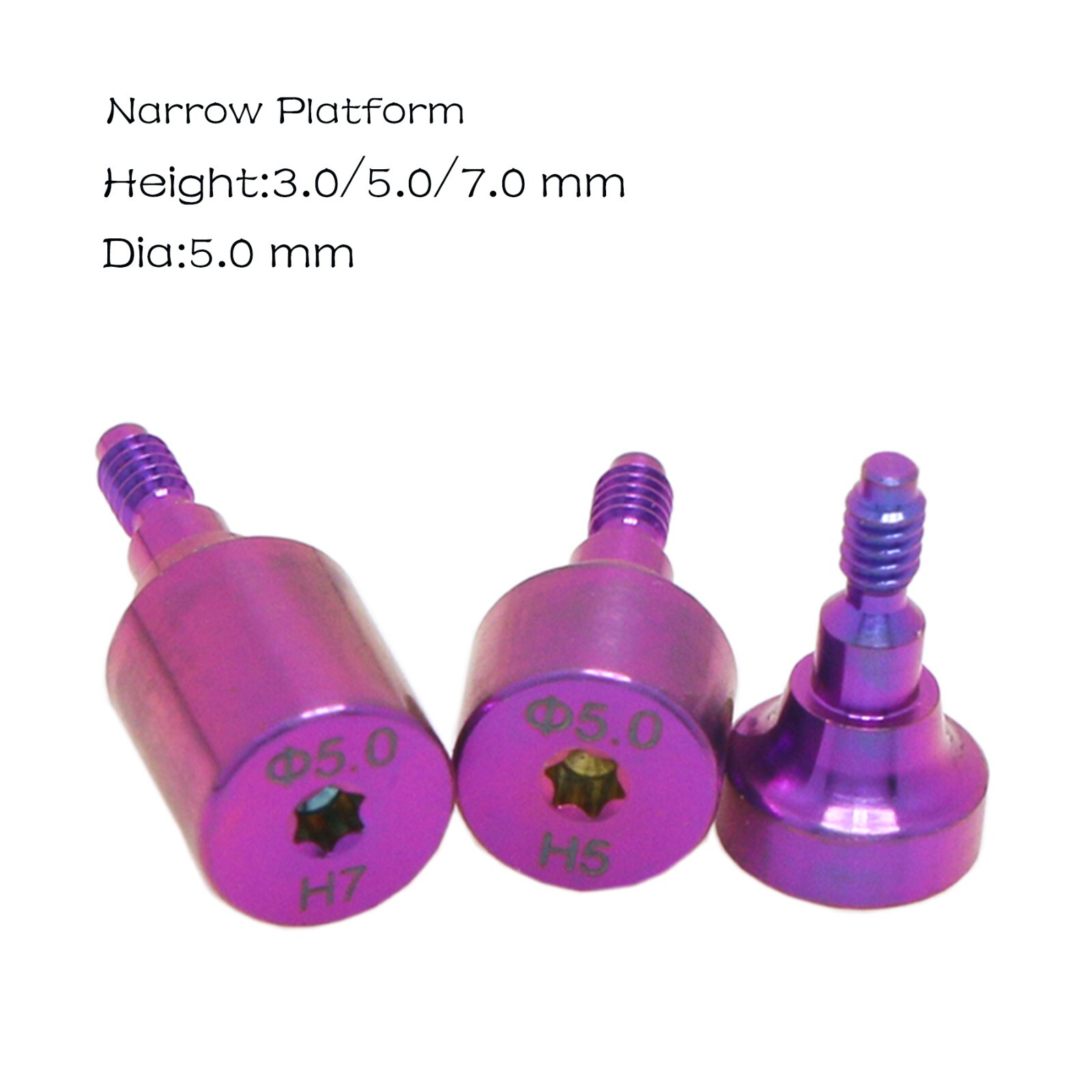 Nobel Healing Cap Abutment Dental NP Fits Nobel Active Φ3.6/5.0mm AH 3/5/7mm