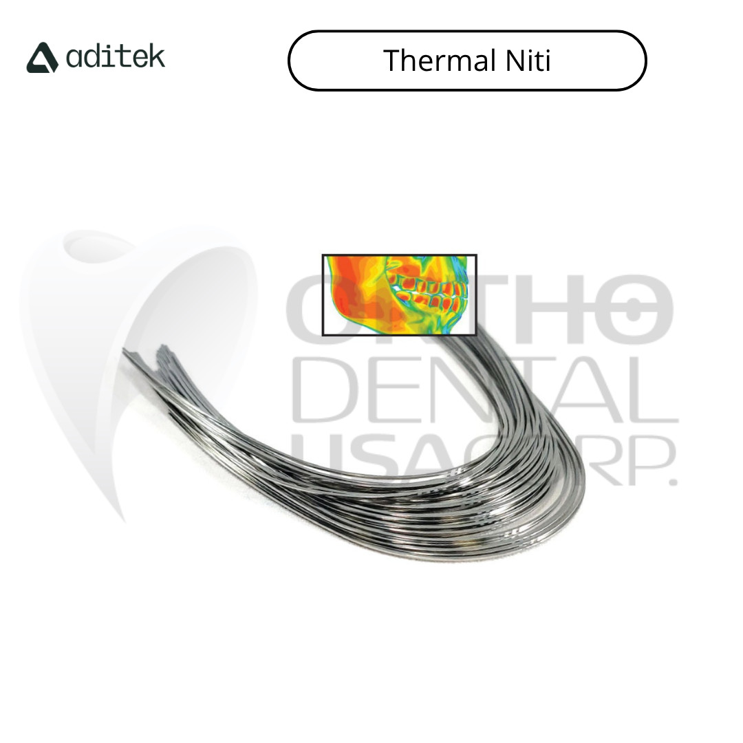 Thermal Niti Archwire Natural Upper 016×016 pack x 10 Orthodentalusa USA seller