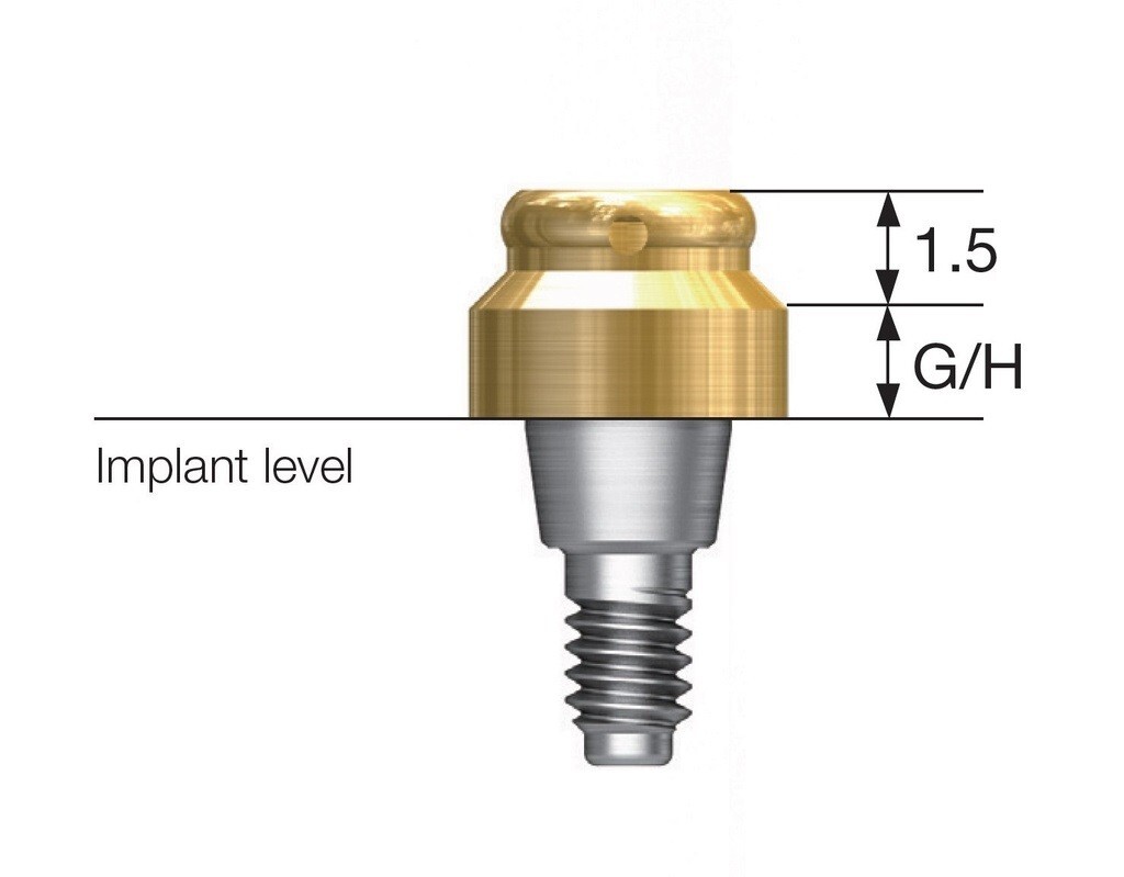 Overdenture Abutment Locator Male Cap Core Tool fit Zimmer 3.5mm Adin Mis Bego