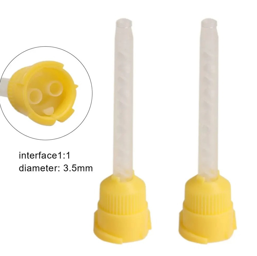 1set Dental Mixing Tips Disposable Impression Nozzle Tubes Dentistry Lab Product