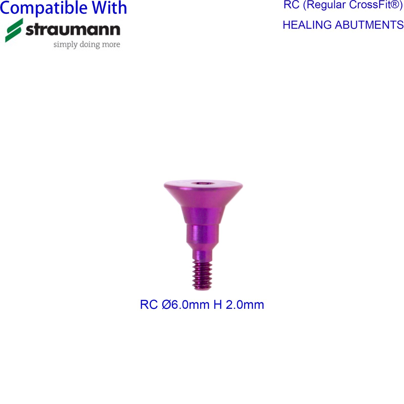 US Dental Healing Abutment Closure Cover Cap Screws Regular Fit ITI Straumann
