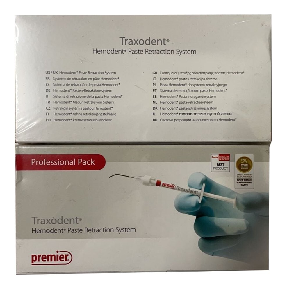 5 Pack Premier Traxodent Hemodent Paste Retraction System Starter Kit Free Ship