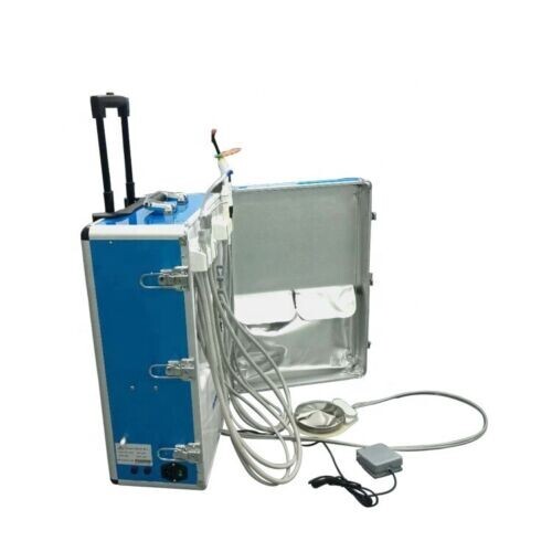 Greeloy Portable Dental Unit +Curing light +Scaler +High & Low Speed Handpieces