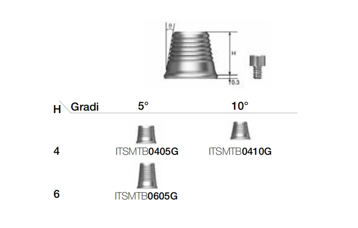 Multi unit Titanium base compatible Hiossen Osstem TS Platform long short types