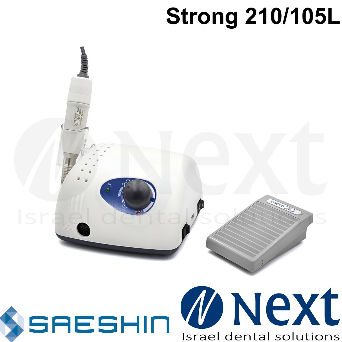 Saeshin Strong 210/105L Electric Nail Drill Machine 65W 35000 RPM Handpiece Kore