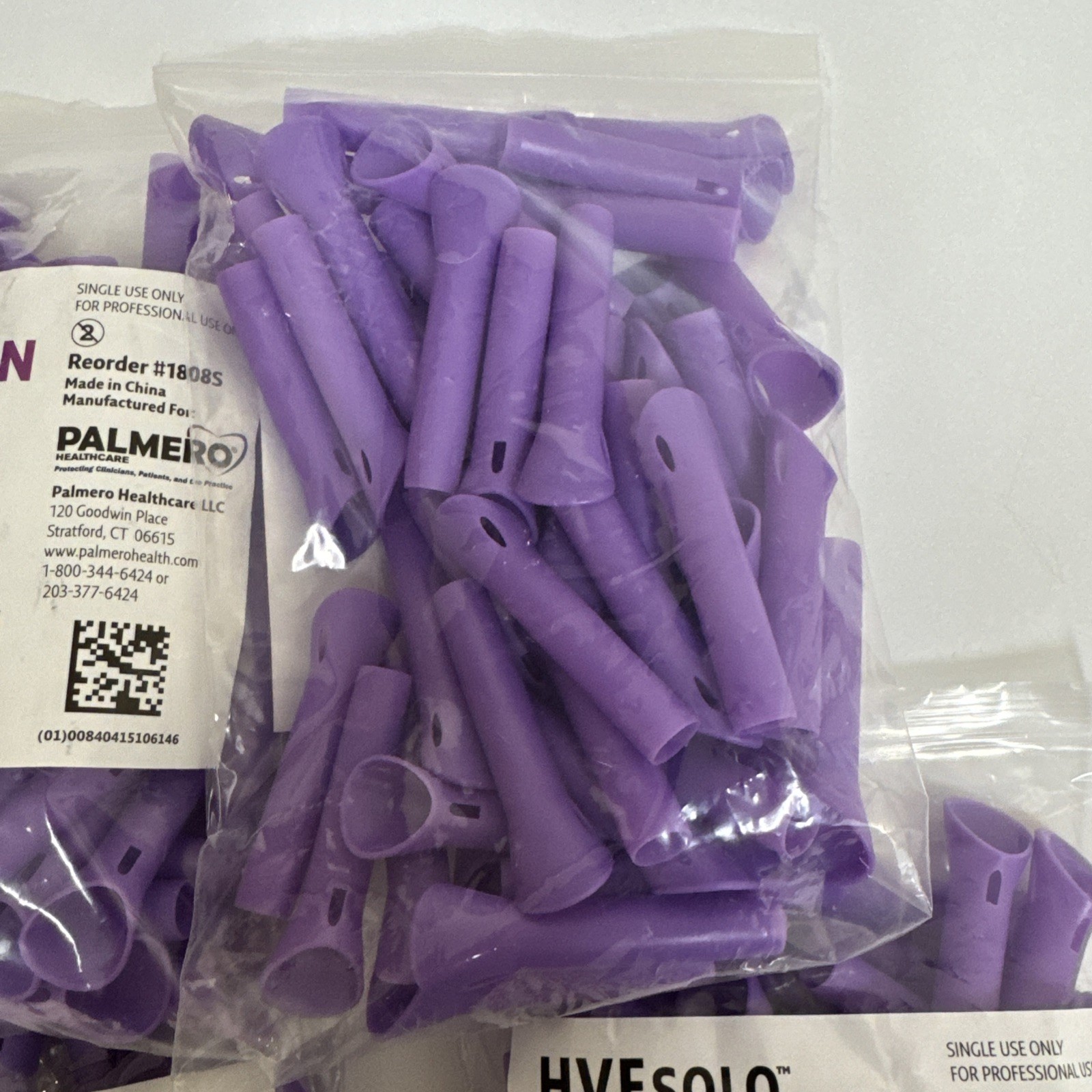 4 BAGS Dental Palmero HVEsolo Suction Evacuation Tips 2.5″ Length 50/Bag #1808S
