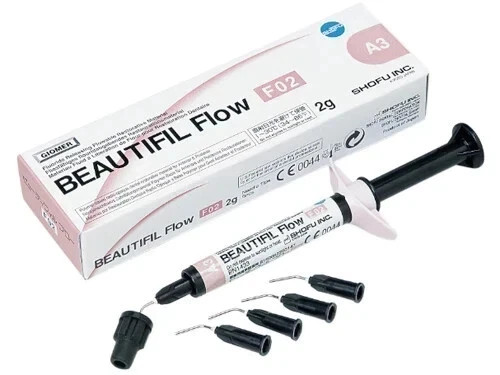 Shofu Beautifil Flow 2gm F02 Flowable Composite Flouride Release Shade A2