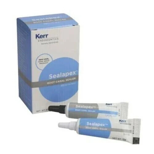 5 X Kerr Endo Sealapex Root Canal Sealant Base & Catalyst Tubes In Endo- Dental