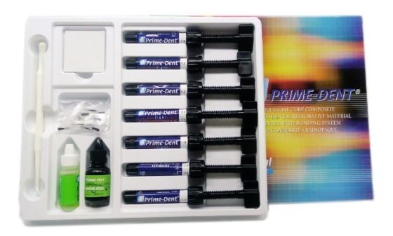 Prime Dent Hybrid Composite VLC Resin Based Restorative 7 Syr Dental Kit