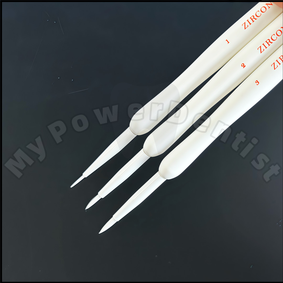 Zirconia Stain Brush Synthetic Hair Dental White Staining Brushes Pens Fits MPF