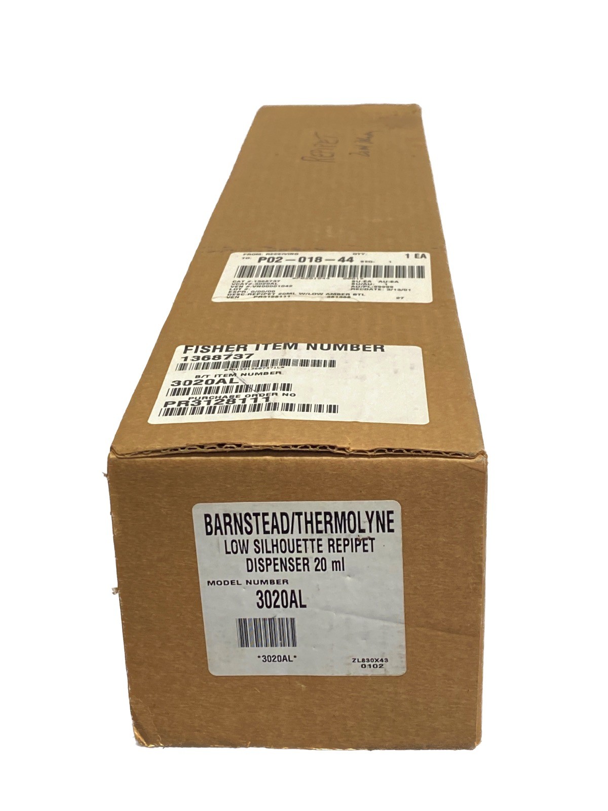 BARNSTEAD THERMOLYNE 20mL Low Silhouette Repipet Dispenser 3020AL 1368737