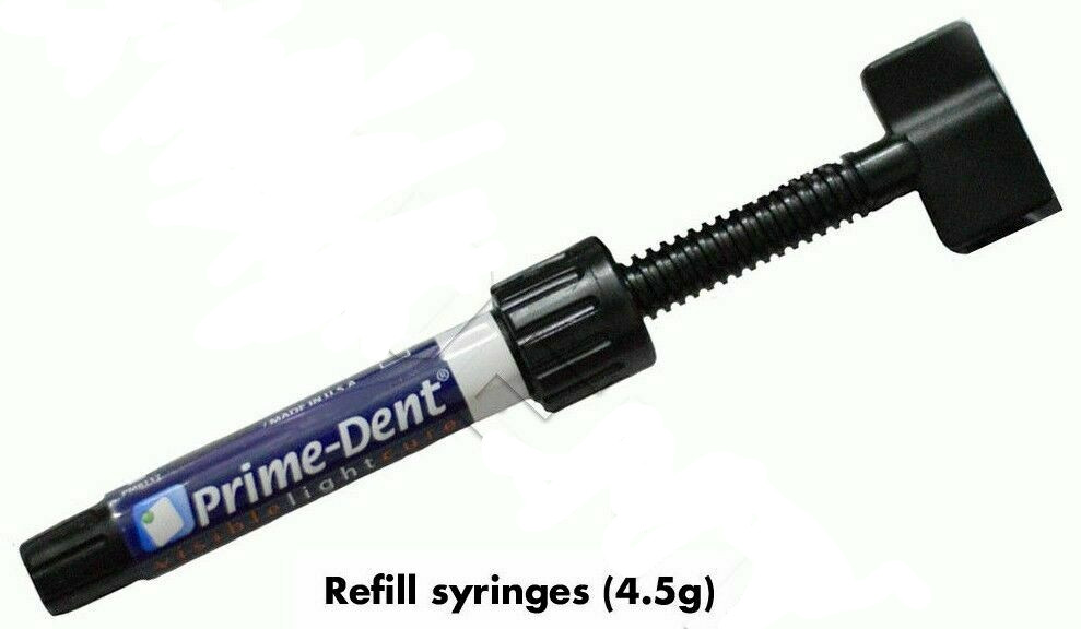 10 x PrimeDent VLC Resin Based Dental Restorative Hybrid Composite 4.5gm Syringe