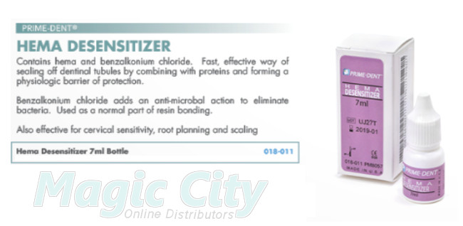 Prime-Dent Dental Hema Tooth Desensitizer 7 mL Bottle #018-011 AUTHORIZED DEALER