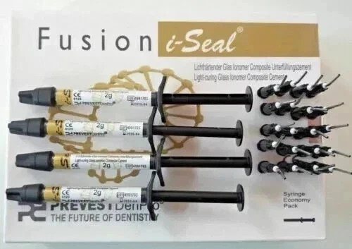 CURING GIC DENTAL CEMENT LINER PREVEST DENPRO FUSION I-SEAL LIGHT( FREE SHIP..)