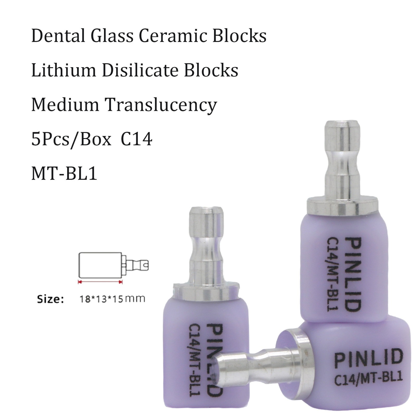 US Dental Emax C14 Lithium Disilicate Glass Ceramics Blocks MT CAD/CAM CEREC