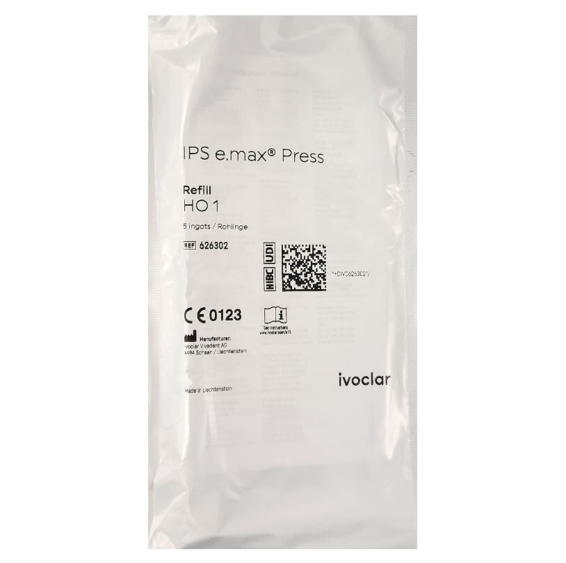 *5-Pieces* Ivoclar Vivadent IPS e.max Press Ingots HO 1 Refill 626302