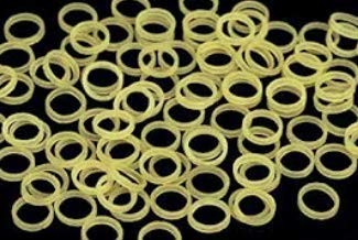Amber 5/16″ Heavy 6.5 oz – Orthodontic Elastic – 100 Count (Pack of 1),