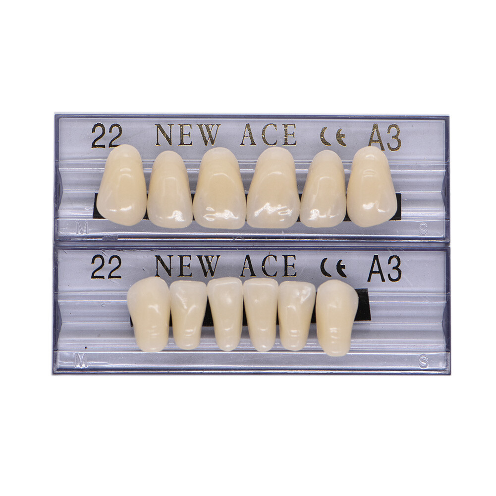 168PC Acrylic Resin Denture #22 Dental Upper Lower Shade A3 Teeth Set USA