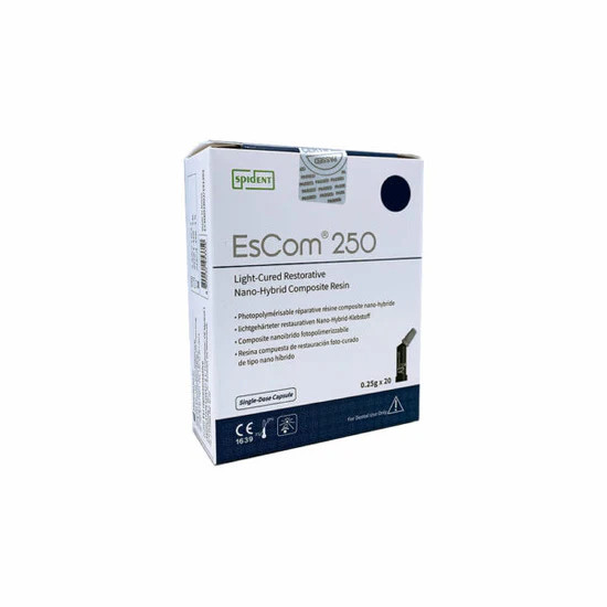 EsCom 250 Capsules – Light-Cured Restorative Nano-Hybrid Composite Resin