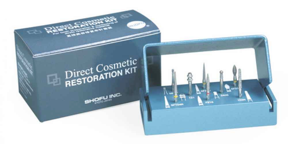 SHOFU Direct Cosmetic Restoration Kit – 8 Diamond Points for Tooth Preparation