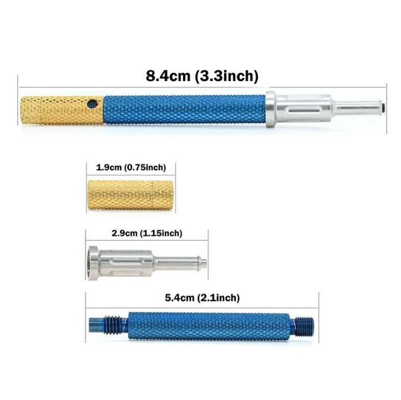 5pcs Dental Implant Locator Retention Caps Core Tool Kit Universal Locator – NEW