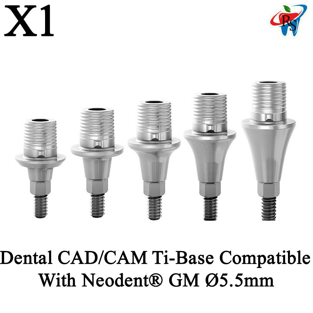 1pcs Dental CAD/CAM Anti Rotational Ti Base Compatible With Neodent® GM Ø5.5mm