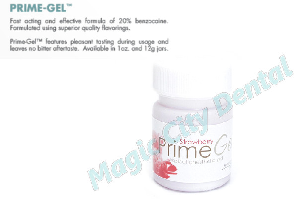 *PRIORITY* Prime-Dent Dental Topical Anesthetic 20% Benzocaine Gel – Strawberry