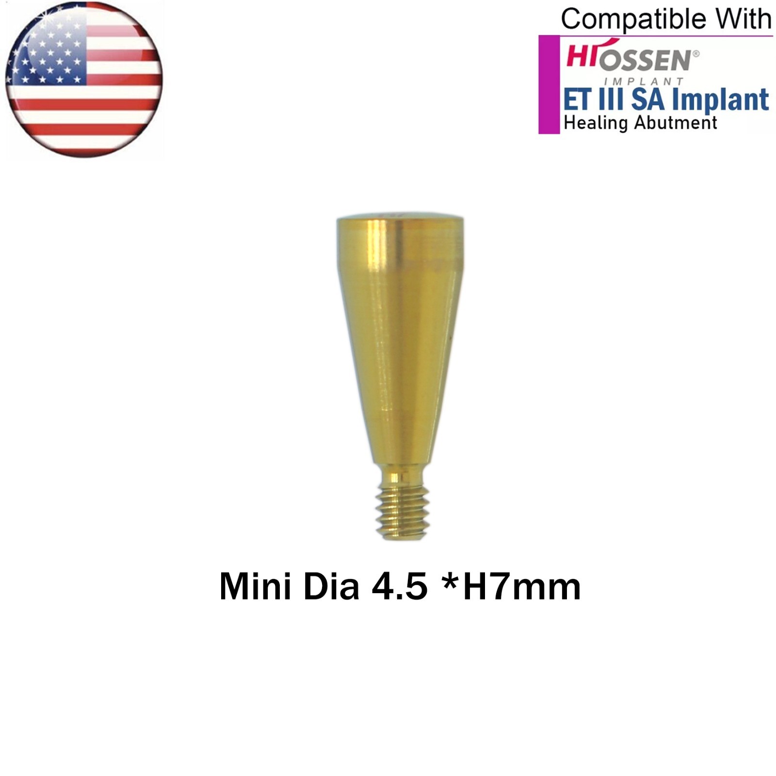 US OSS Dental Mini Healing Abutment Cover Screw Fits Osstem Hiossen Platform