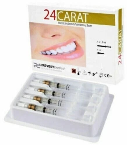 24 Carat Bleaching Kit 4 x 1.5ml Bleaching Agent Prevest Denpro 16% AND 35%
