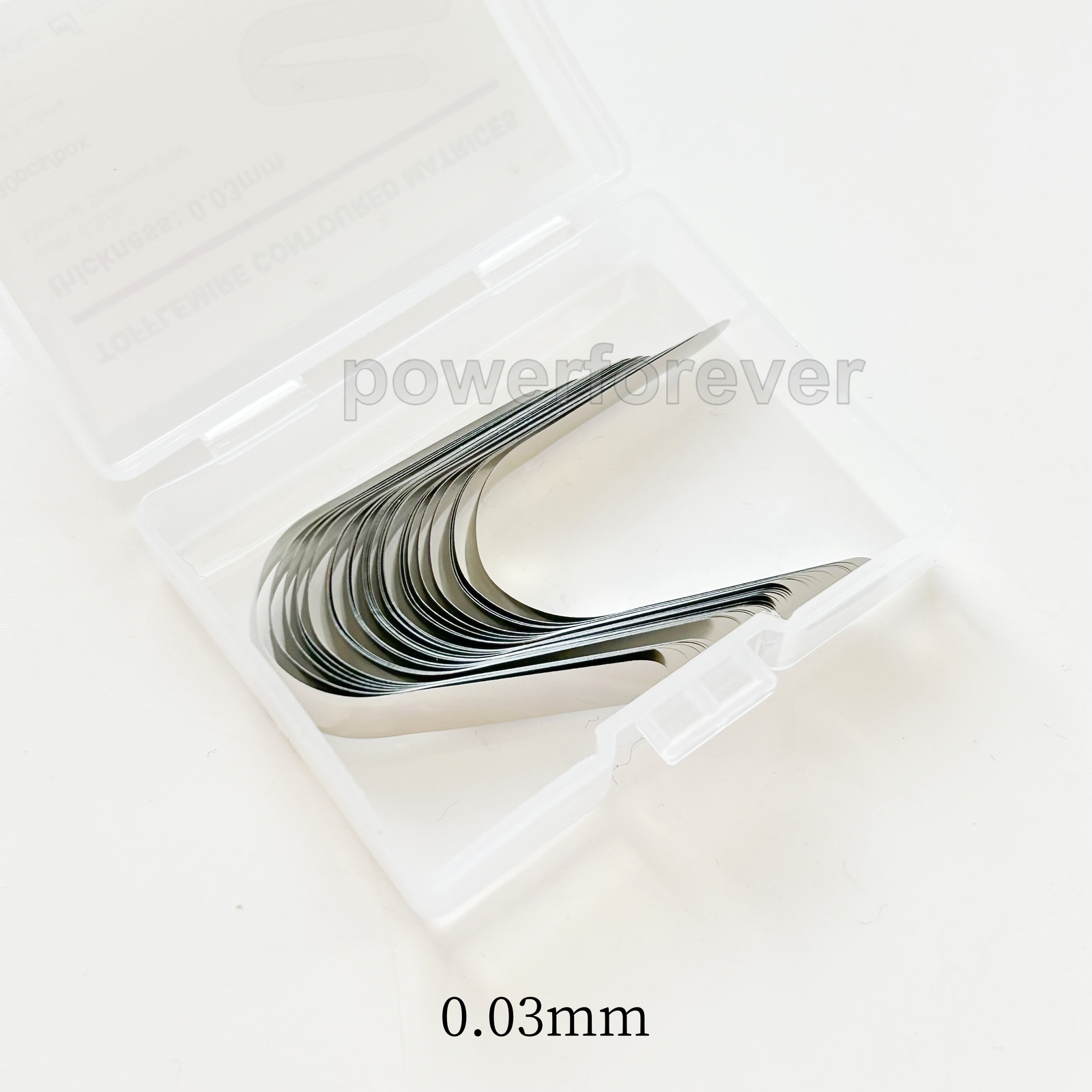 0.03mm Dental Tofflemire Contoured Matrices Stainless Steel Matrix Bands Steel