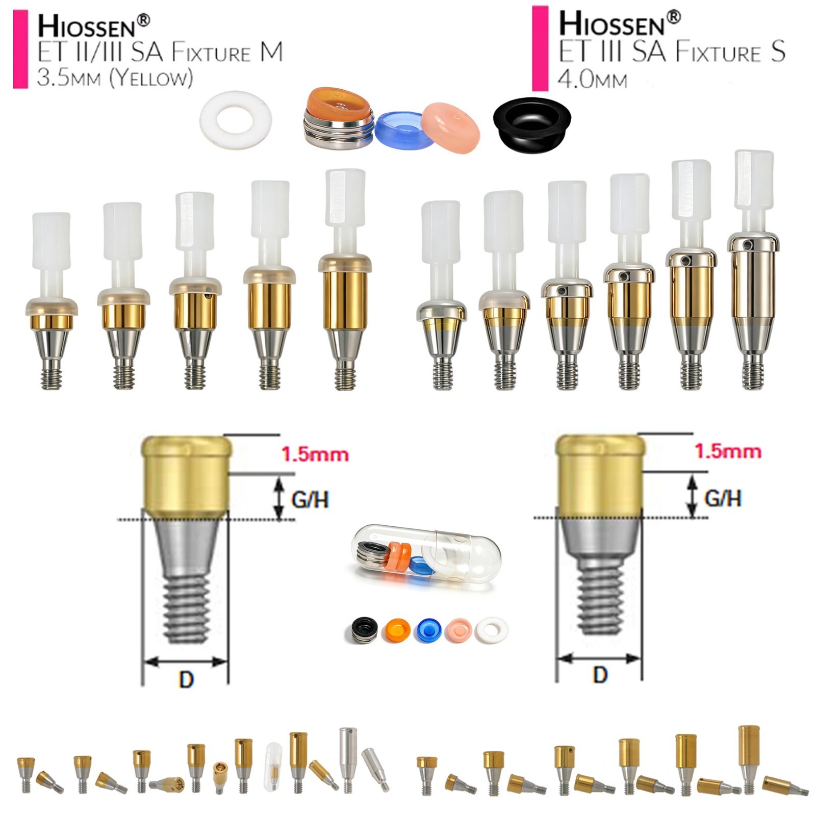 US Dental LOCATOR Overdenture Abutment Titanium Fit HIOSSEN ET OSSTEM TS Implant