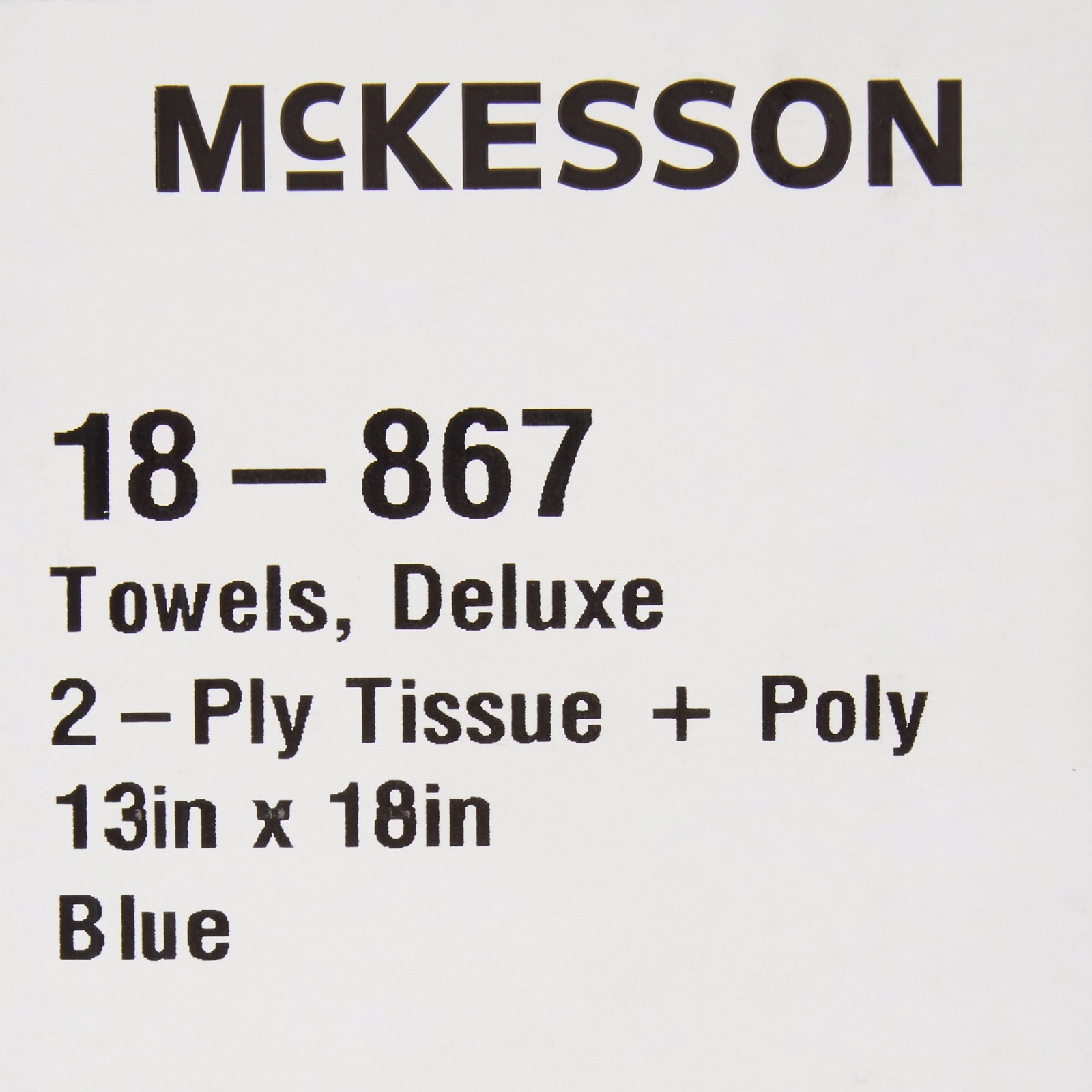 McKesson Blue Dental Medical Tattoo Procedure 2-Ply Towel Bibs 13″ W x 18” L –