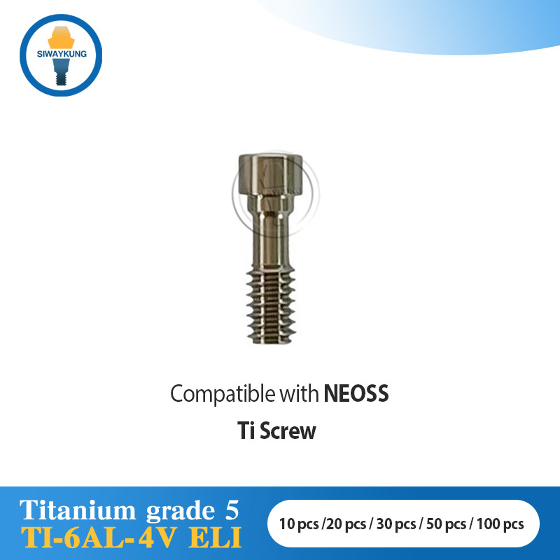 10/20/30/50/100 pcs Dental Titanium abutment screw compatible with Neoss Regular