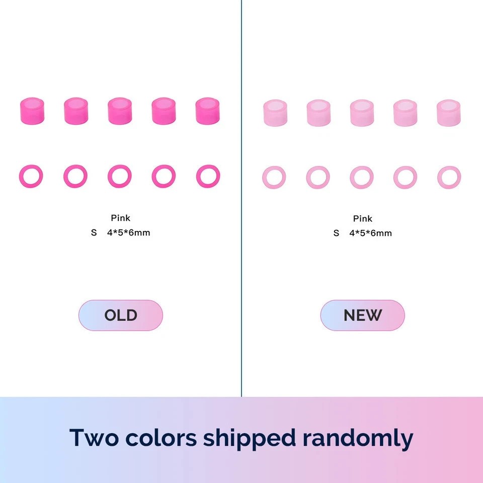 100Pcs/Box Dental Autoclavable Assorted Silicone Instrument Color Code Ring Band