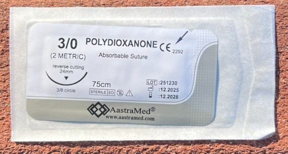 3/0 PDS/PDO Suture 48ct Veterinary Dental plastic surgery Polydioxanone