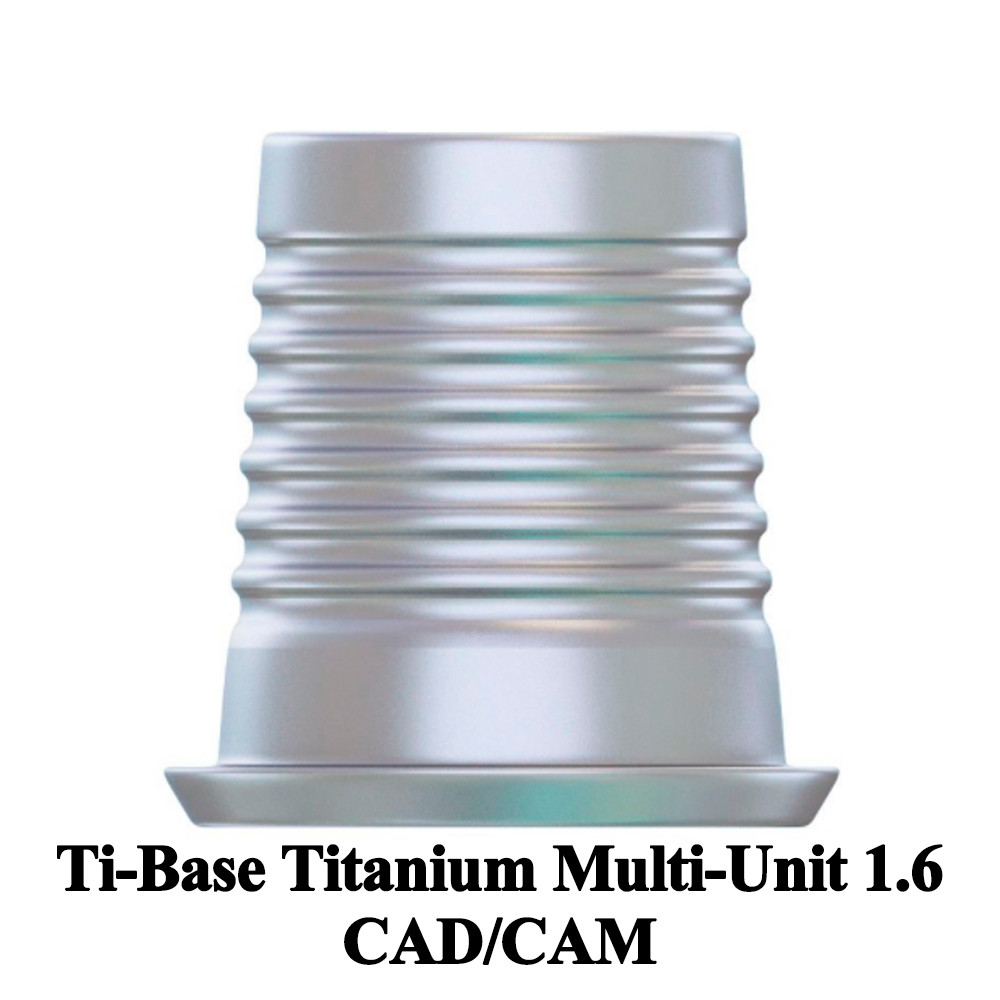 10x Prosthetic Ti-Base Titanium Multi-Unit 1.6 CAD/CAM Digital Dental Lab