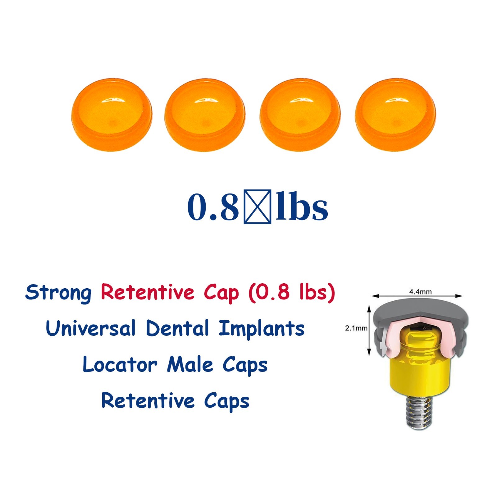 US Implant L0cator Dental Zimmer PA 3.5mm Abutments + PEEK Caps Tool 1-5mm Set