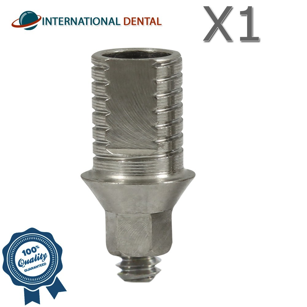 Anti Rotational Titanium Base CAD/CAM Abutment Dental Slim Platform Int Hex