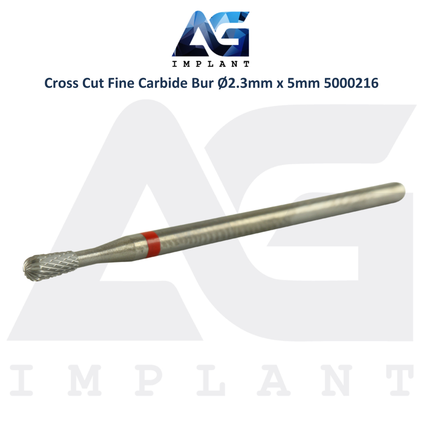 Dental Cross Cut 5000216 Fine Carbide Bur Ø2.3mm x 5mm Lab Supplies