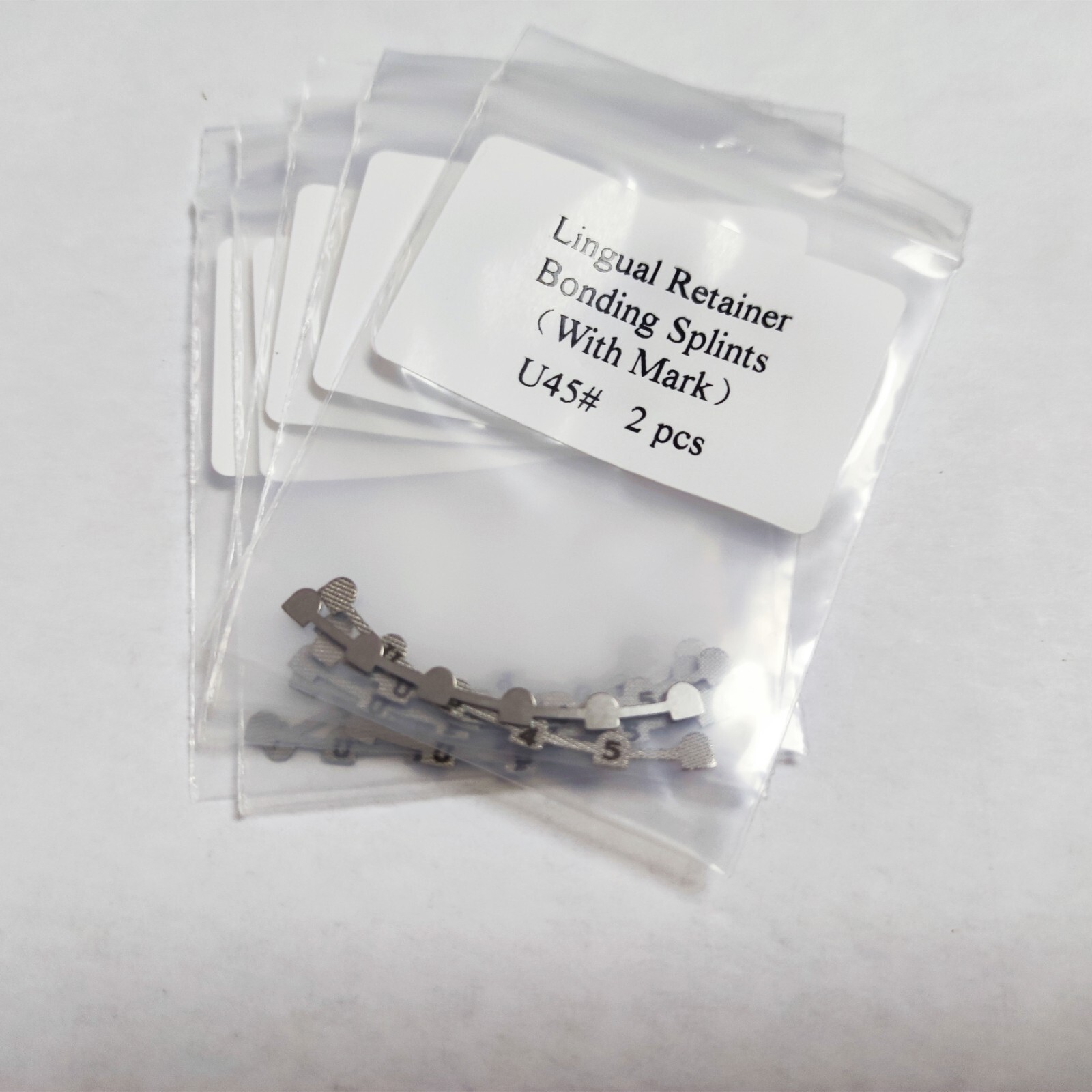 10Pieces Orthodontics Lingual Retainer Bonding Splints Mesh Base U45 2pcs/pack