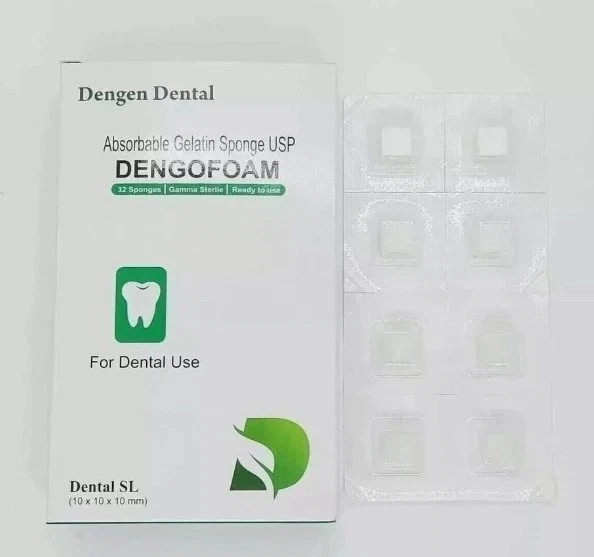 Dengen Dental Sterile Gelatine Hemostatic Sponge Gelfoam Cubes 32pcs free ship