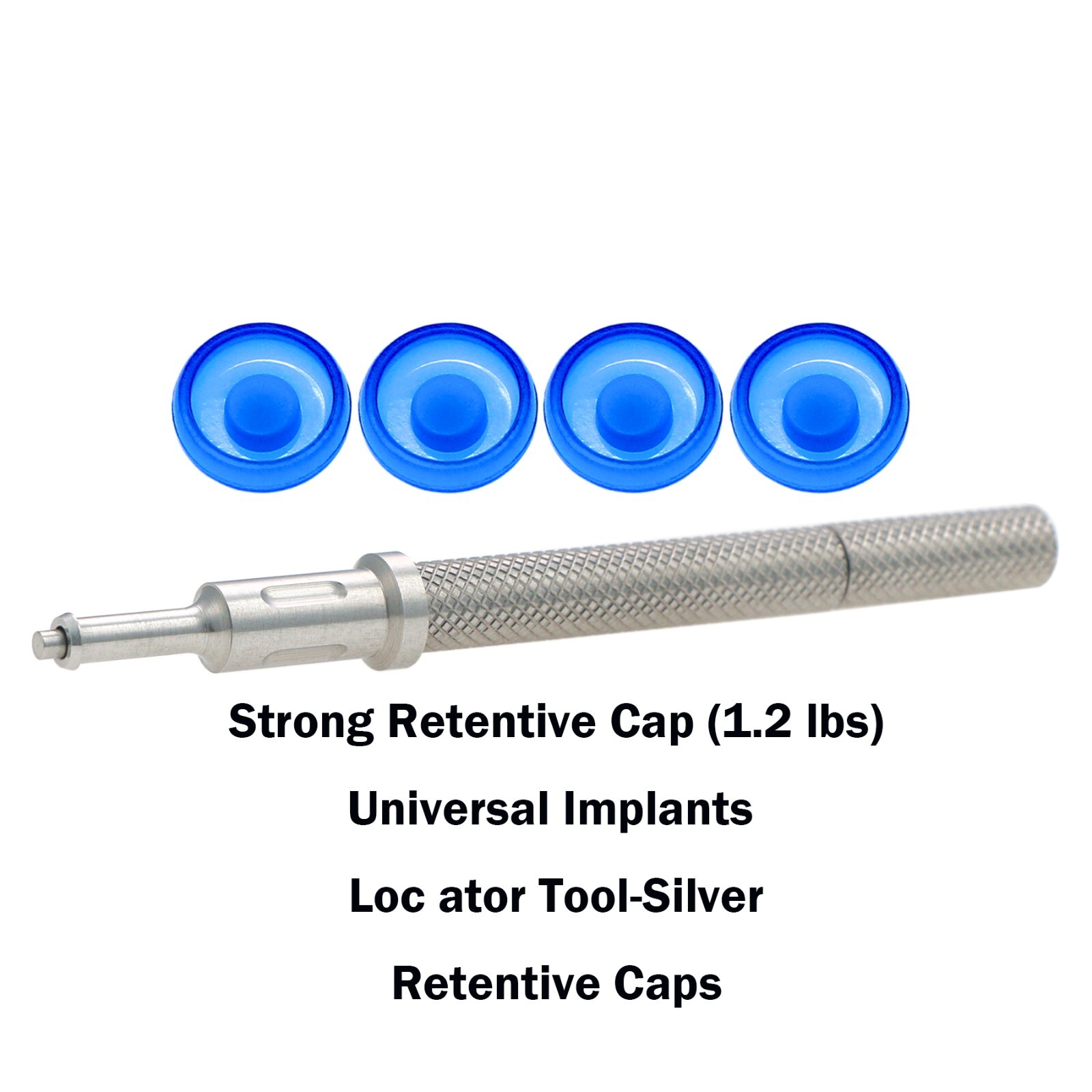 Dental 1.2lbs Implant Retention Caps Insertion Extraction Locator Core Tool